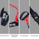 Kit allenamento rosso e nero nylon 212.5x26x4cm...