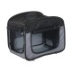 Trasporto animali grigio e nero oxford 63x45x45cm...