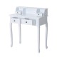 Makeup dresser white wood 88x40x101cm...