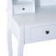 Makeup dresser white wood 88x40x101cm...