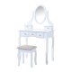 Toucher au tabouret - couleur blanche -...