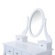 Toucher au tabouret - couleur blanche -...