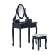 Preto madeira stool maquiagem 88x...