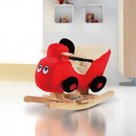 Balncin Bebe Stoff rot Holz 60x33x45cm...