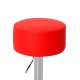 Bar stool pu + red iron 34x34x51-64cm...