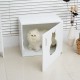 Herring cats white wood 63x53,5x41cm...