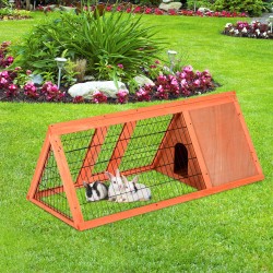 Cage red rabbit wine wood 118x50x45cm...