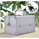 Professional suitcase white aluminum 15x15x20cm...