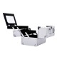 Valise professionnelle en aluminium blanc 15x15x20cm...