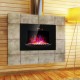 Electric fireplace with heating and deco led flame.