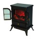 Electric fireplace glass black iron 42,5x28x54cm...