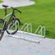 Parking 3 bicycles silver steel 70,5x33x27...