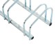 Parcheggio 3 biciclette argento acciaio 70,5x33x27...