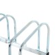 Parking 3 bicycles silver steel 70,5x33x27...