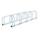 Aparcamiento 5 Bicicletas Acero Plateado 130x33x27c...