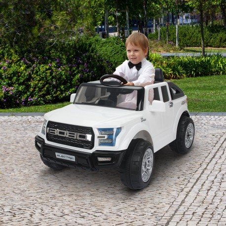 Voiture électrique blanc 111x63x57cm...