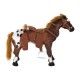 Giocattolo cavallo marrone felpa 85x28x60cm...