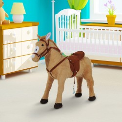 Jouet cheval beige felpa 85x28x60cm...