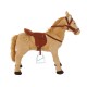 Caballo de Juguete Beige Felpa 85x28x60cm...