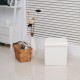 Taburete Plegable Blanco Madera 38x38x38cm...