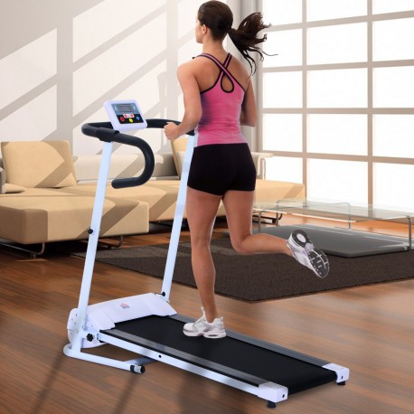 Cinta de Correr Blanco y Negro ABS, PVC, Acero 120x...