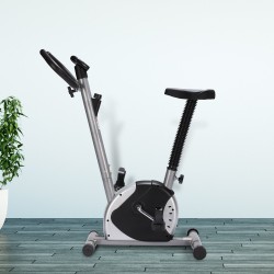 Static bike black and silver steel, pp, pvc ...