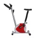 Homcom estática bicicleta fiação fitness - vermelho e prata - tubo de aço, pp e pvc - 65x43x97cm