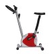 Homcom static bike spinning fitness - red and silver - steel tube, pp and pvc - 65x43x97cm