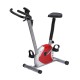 HomCom Bicicleta Estática Spinning Fitness - Color Rojo y Plateado - Tubo de Acero, PP y PVC - 65x43x97cm