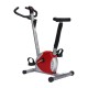 Homcom estática bicicleta fiação fitness - vermelho e prata - tubo de aço, pp e pvc - 65x43x97cm