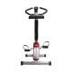 Homcom statische Fahrrad Spinning Fitness - rot und silber - Stahlrohr, pp und pvc - 65x43x97cm