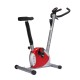 Homcom estática bicicleta fiação fitness - vermelho e prata - tubo de aço, pp e pvc - 65x43x97cm