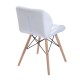 Dining chair pu + white wood 42x48x75cm...