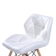 Dining chair pu + white wood 42x48x75cm...