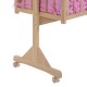 Babybett rosa Holz 94x50x140cm...