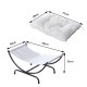 Cama de ferro de gato branco + preto 66x40x33cm...