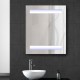 Bathroom mirror white glass 80x60x15cm...