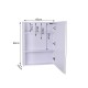 Specchio bagno vetro bianco 80x60x15cm...