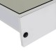 Specchio bagno vetro bianco 80x60x15cm...