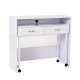 Bureau en bois blanc 100x36x88cm...