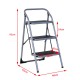 Aluminiumtreppe silber 92x48x62cm...