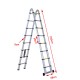 Scala in alluminio 500x48x9cm...