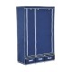 Armadio pieghevole tessuto blu 110x46x168cm...