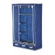 Armadio pieghevole tessuto blu 110x46x168cm...