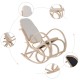 Stone chair beige wood 53,5x97x101cm...