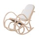 Stone chair beige wood 53,5x97x101cm...
