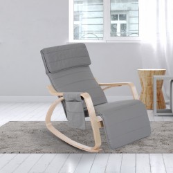 Chair grey wood 66,5x88x97,5cm...