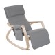 Cadeira de madeira cinza 66,5x88x97,5cm...