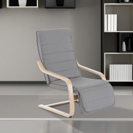 Chair of relaxation grey wood 66,5x81x100cm...