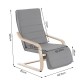 Chair of relaxation grey wood 66,5x81x100cm...
